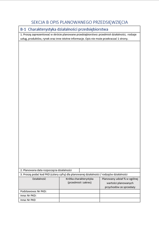 Generator Biznesplanu 2.0 (System Excel + Wzór Wniosku)
