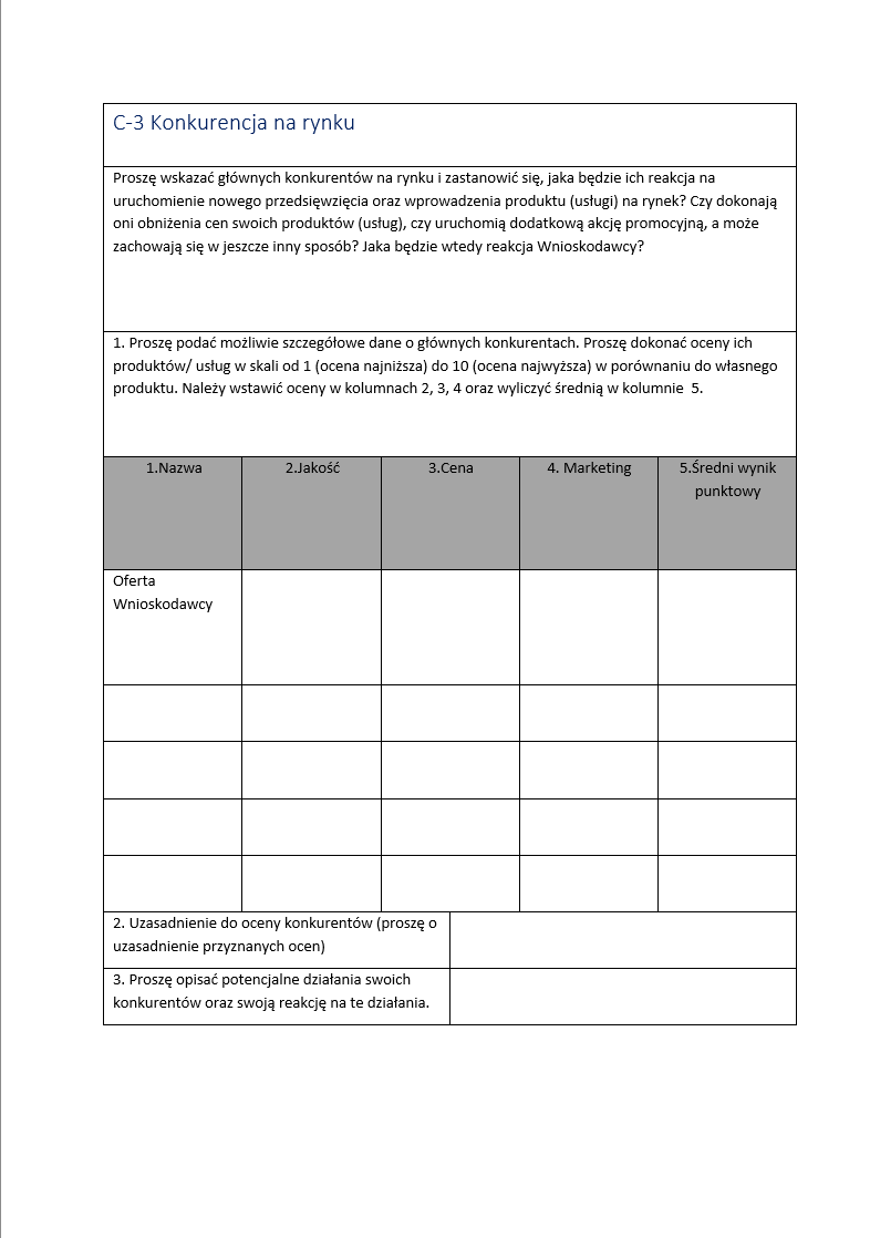 Generator Biznesplanu 2.0 (System Excel + Wzór Wniosku)