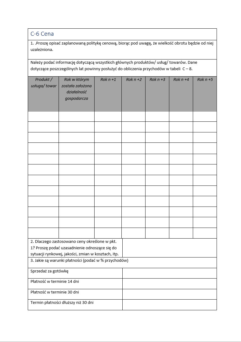 Generator Biznesplanu 2.0 (System Excel + Wzór Wniosku)